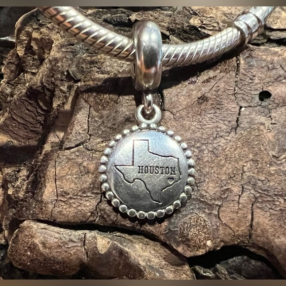 Authentic Pandora Texas Houston Exclusive Charm Dangle Bead Travel Destination - Picture 2 of 6